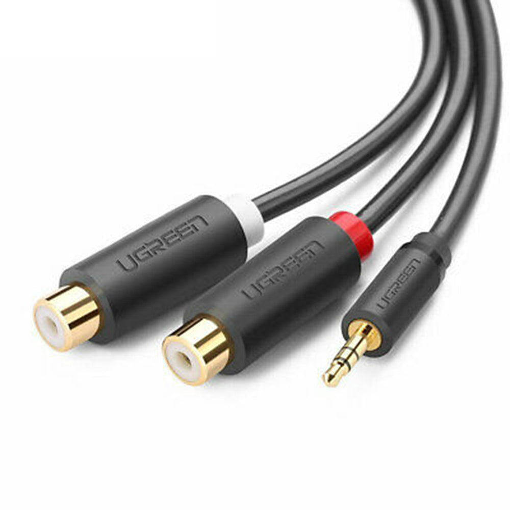 UGreen 3.5mm Male to 2RCA Female Cable 25CM - 10547 (4823006642276) UGreen 3.5mm Male to 2RCA Female Cable 25CM - 10547 (4823006642276)